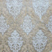 Adriana Fabric in color Barley is a Two-Toned Damask Chenille Fabric good for Upholstery Fabric