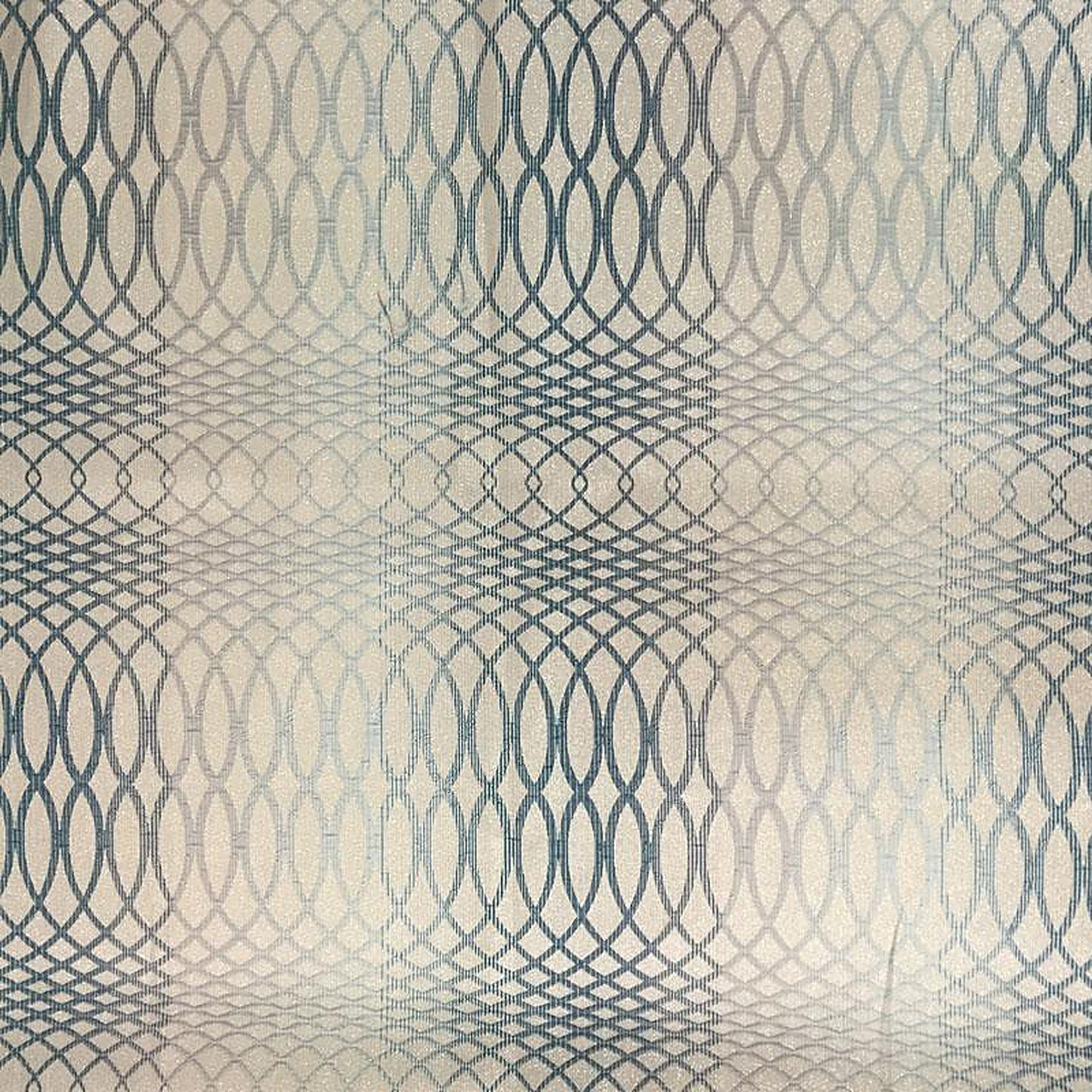 Amy Fabric in color Spa is an Ombre Mettalic Swirl Design Fabric pattern for Drapery & Curtain Fabric