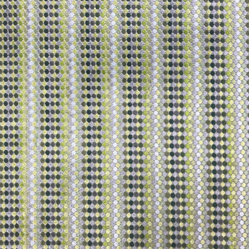 Angelo Fabric in color Olive is a Stripe Dotted Chenille Fabric pattern good for Upholstery Fabric