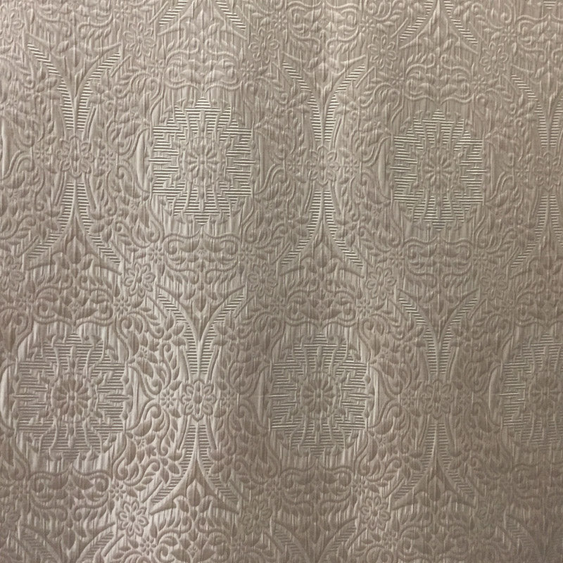 Antonia Fabric in color Beige is a Large Scale Damask Matelassé Fabric pattern good for Drapery & Curtain Fabric and Upholstery 