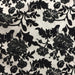 Aria Fabric in color Black  is a Floral Chenille Fabric pattern good for  Drapery & Curtain Fabric and Upholstery
