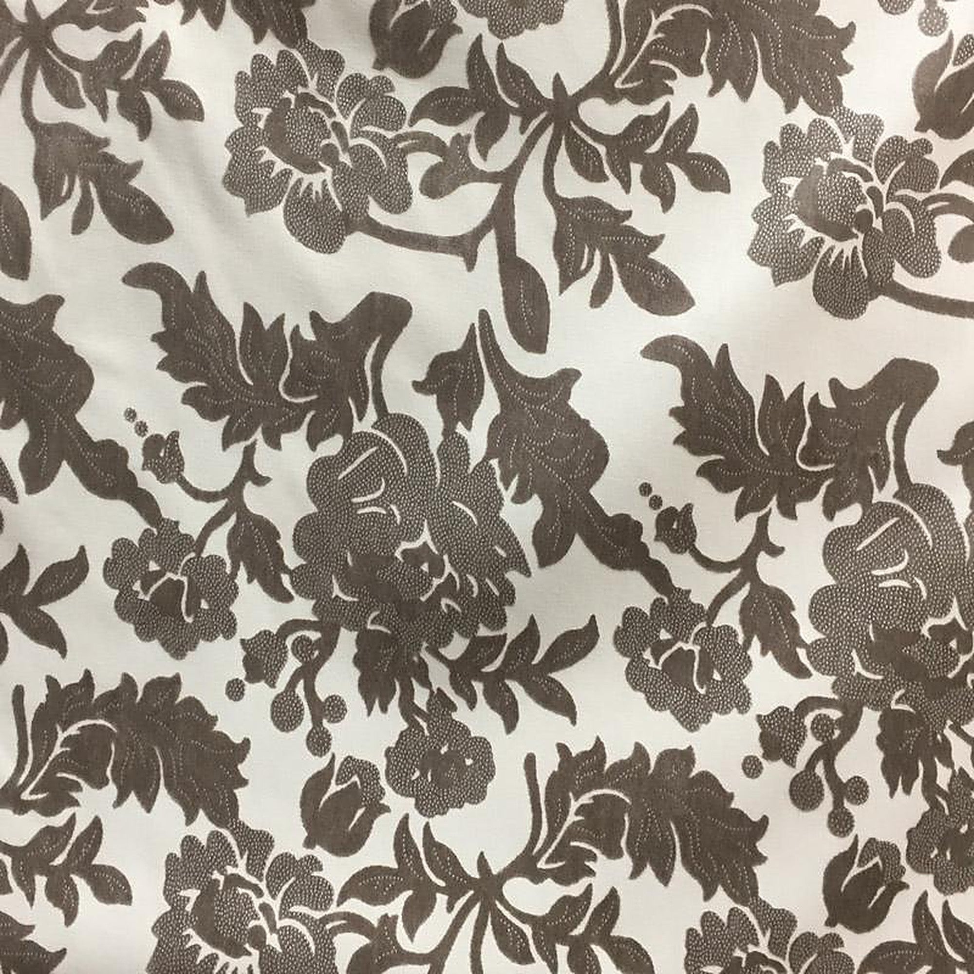 Aria Fabric in color Taupe is a Floral Chenille Fabric pattern good for  Drapery & Curtain Fabric and Upholstery