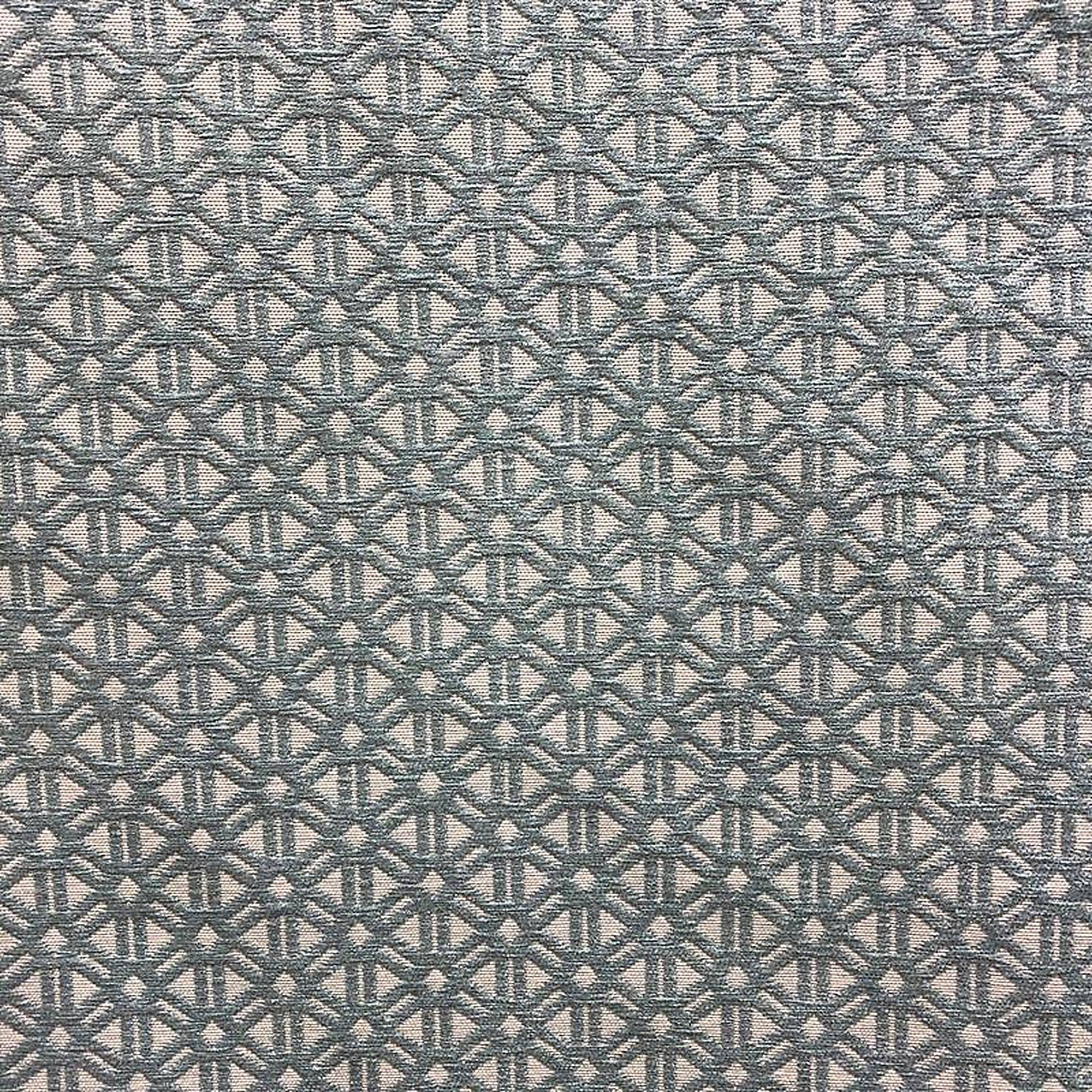 Athena Fabric in color Sky is a Small Scale Geometric Chenille Fabric pattern good for Drapery & Curtain Fabric and Upholstery Fabric