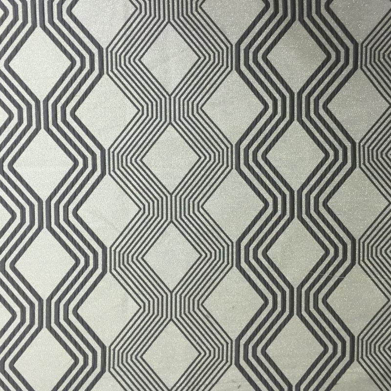 Aubrey Fabric in color Gray is a Modern Geometric Pattern Fabric pattern good for Drapery & Curtain Fabric