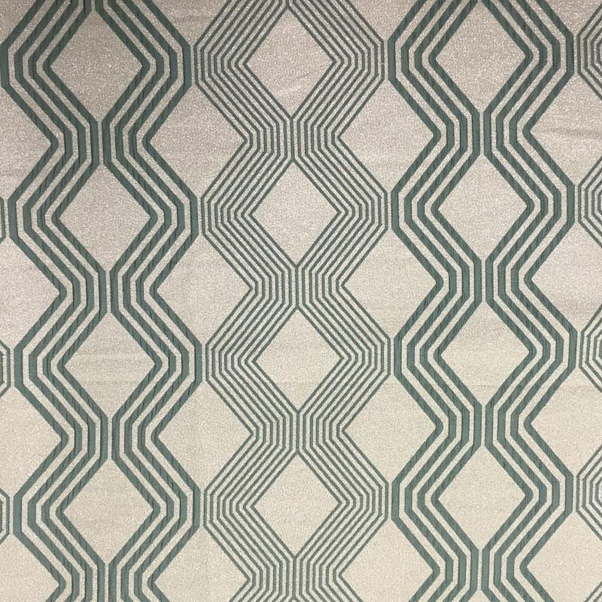 Aubrey Fabric in color Spa is a Modern Geometric Pattern Fabric pattern good for Drapery & Curtain Fabric