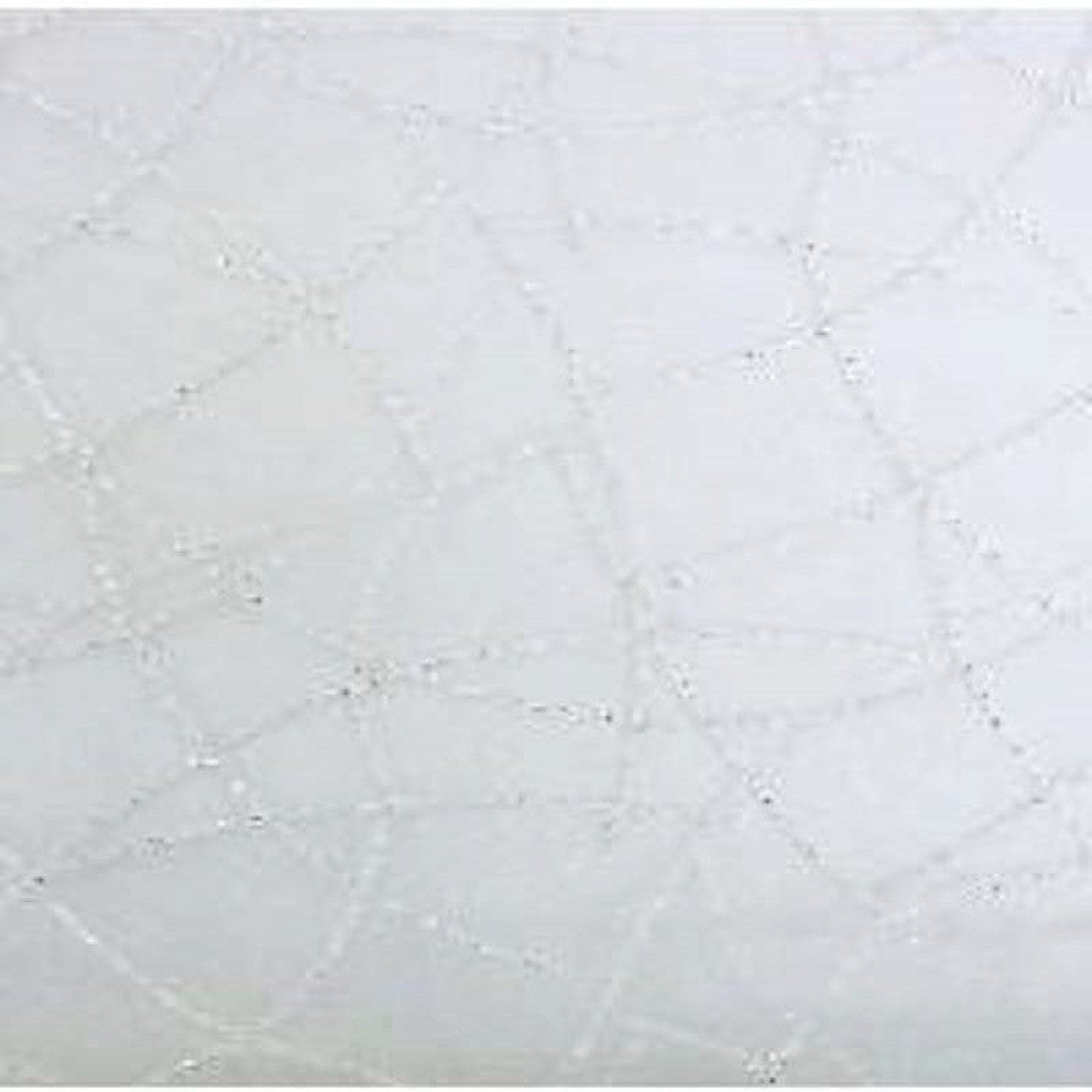 Badgely Fabric in color Silver is a Metallic Embroidered Sheer Fabric pattern good for Drapery & Curtain Fabric
