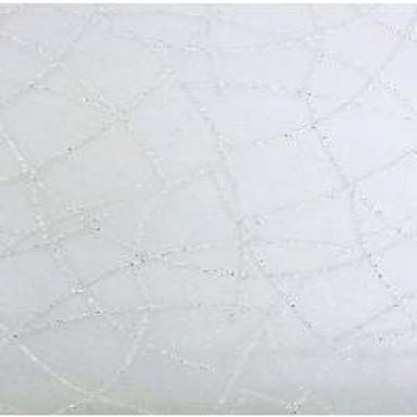 Badgely Fabric in color Silver is a Metallic Embroidered Sheer Fabric pattern good for Drapery & Curtain Fabric