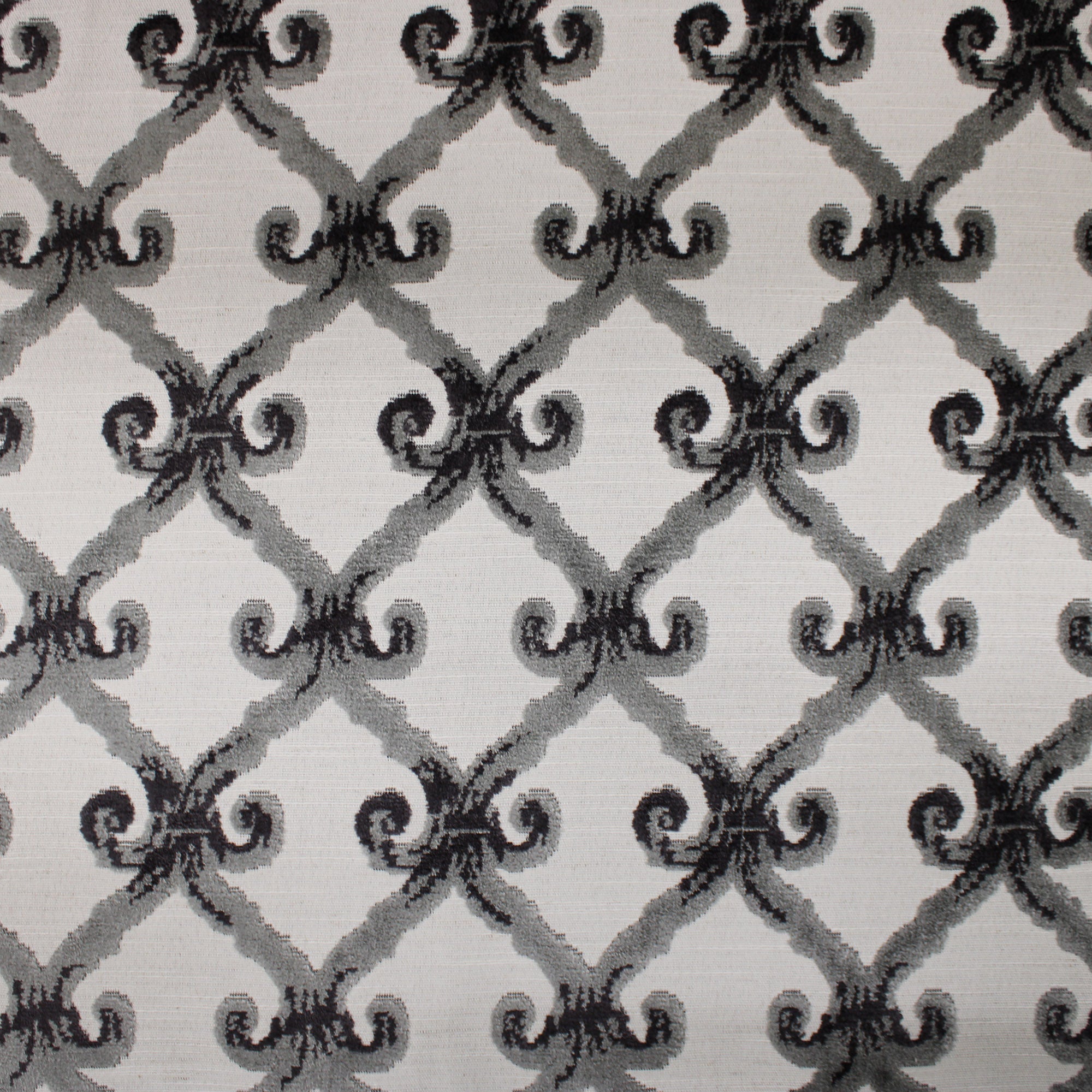 Barlet Fabric | Traditional Cut Velvet on Linen Look