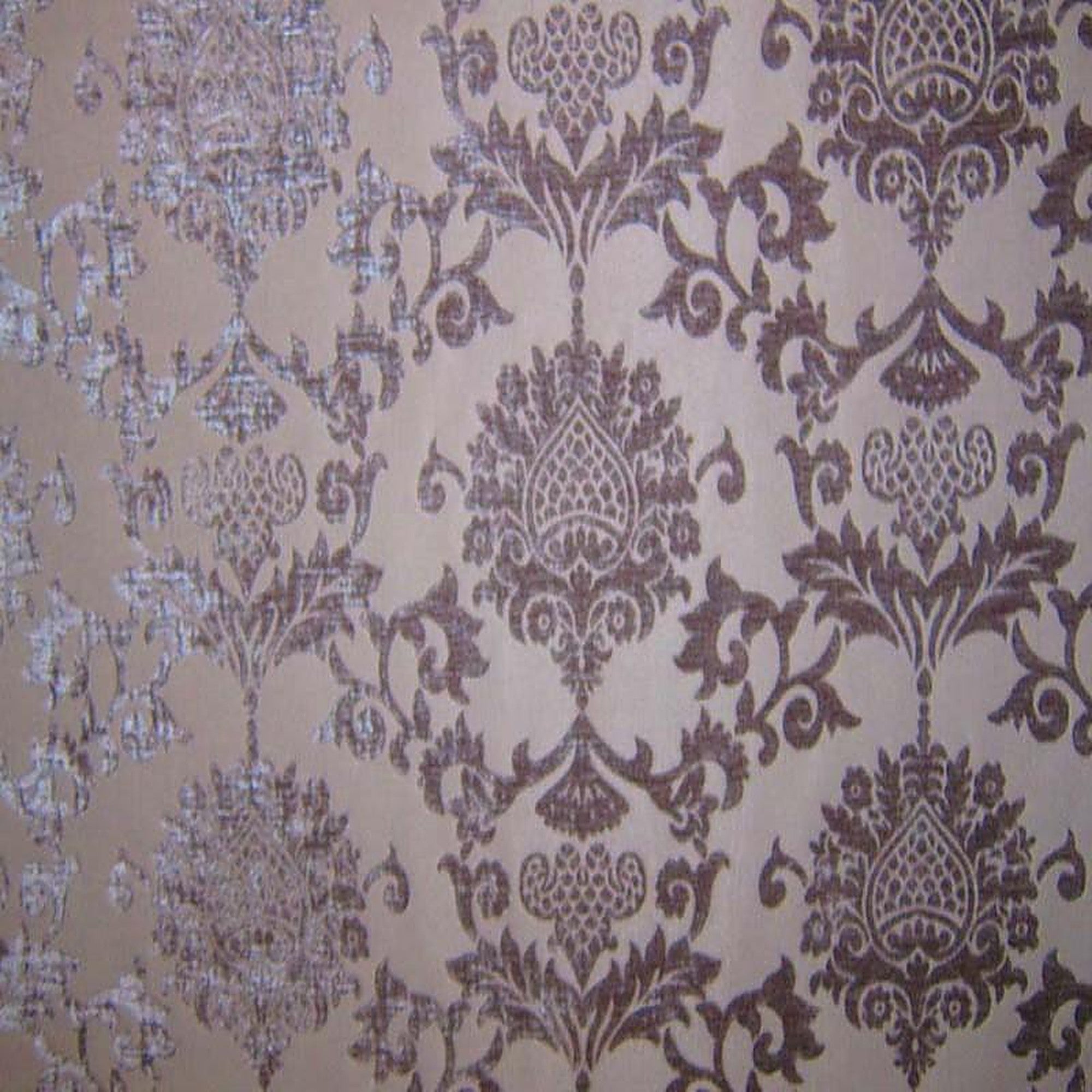 Barneys Fabric in color Sand is a Damask Chenille Fabric pattern good for Drapery & Curtain Fabric and Upholstery Fabric