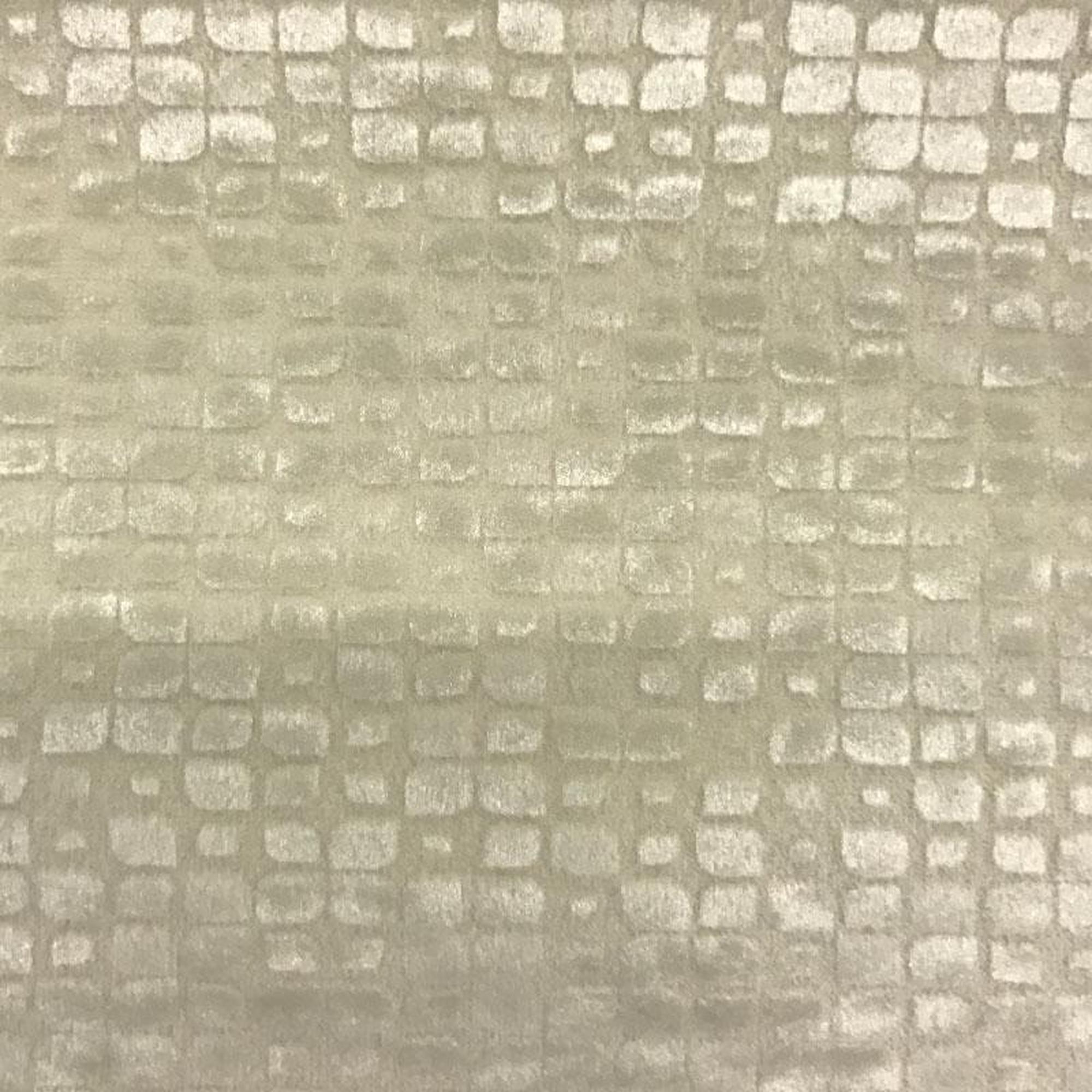 Baxter fabric in color Silver showcasing fabric embossed nrick-like velvet upholstery fabric.