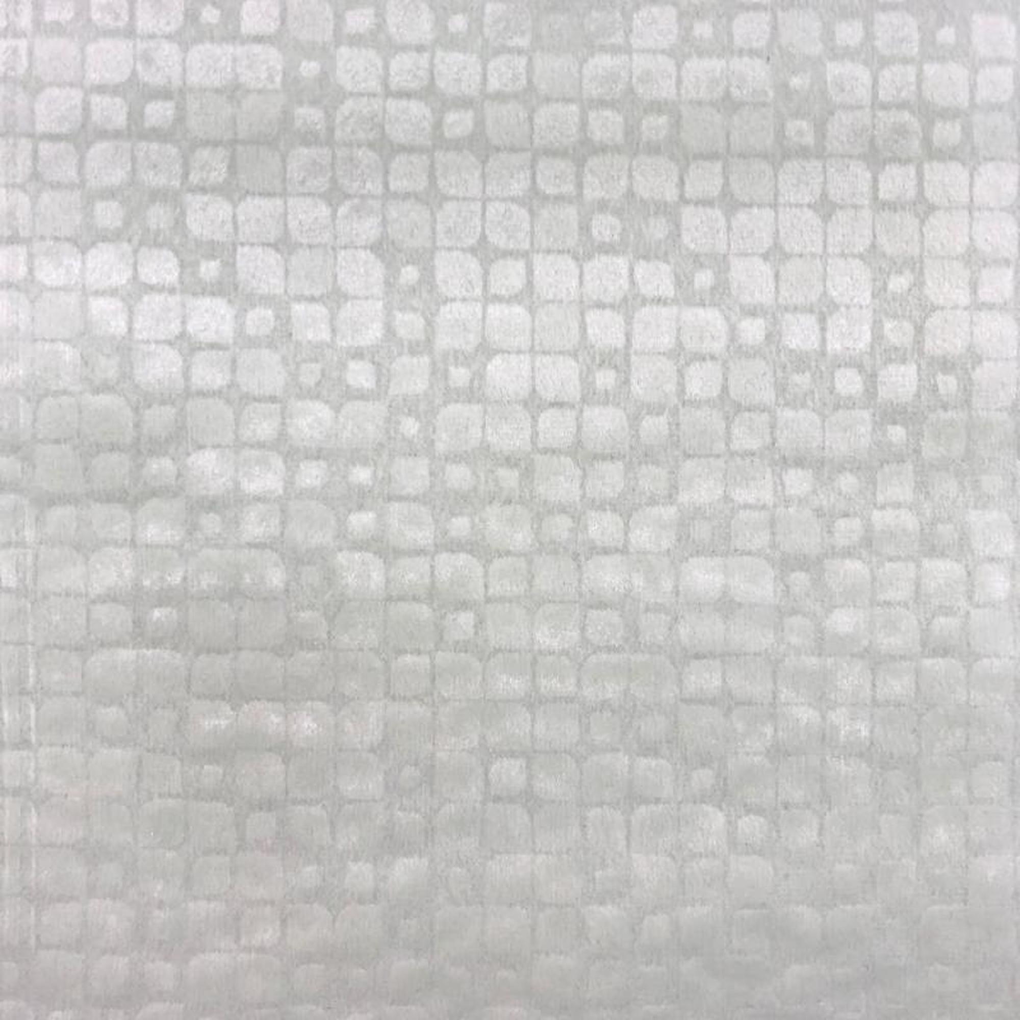 Baxter fabric in color White showcasing fabric embossed nrick-like velvet upholstery fabric.