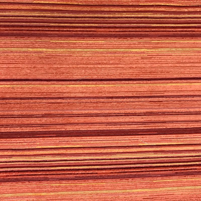 Beckham Fabric in color Tangerine is a Multicolor Striped Chenille Fabric pattern good for Upholstery Fabric