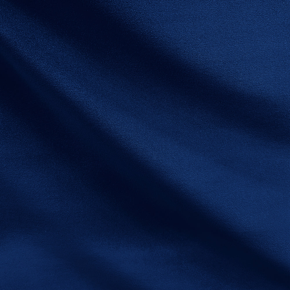 SWATCH- Designer Made In Belgium Crushed Velvet Upholstery Fabric - Navy  Blue