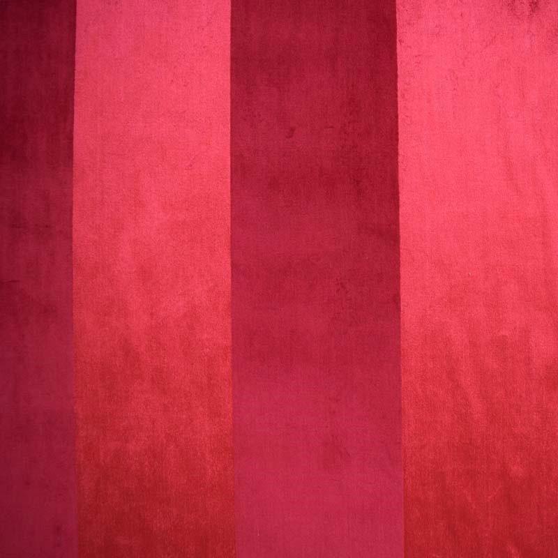 Bottega Fabric in color Cranberry is a Striped Velvet Fabric pattern good for Drapery & Curtain Fabric and Upholstery Fabric