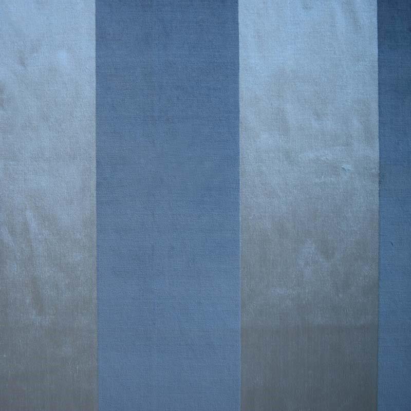 Bottega Fabric in color Ocean is a Striped Velvet Fabric pattern good for Drapery & Curtain Fabric and Upholstery Fabric