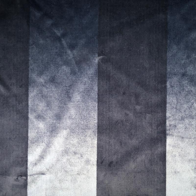 Bottega Fabric in color Midnight is a Striped Velvet Fabric pattern good for Drapery & Curtain Fabric and Upholstery Fabric
