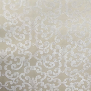 Brianna Fabric in color Cream is a Floral Velvet Fabric pattern good for Drapery & Curtain Fabric and Upholstery Fabric