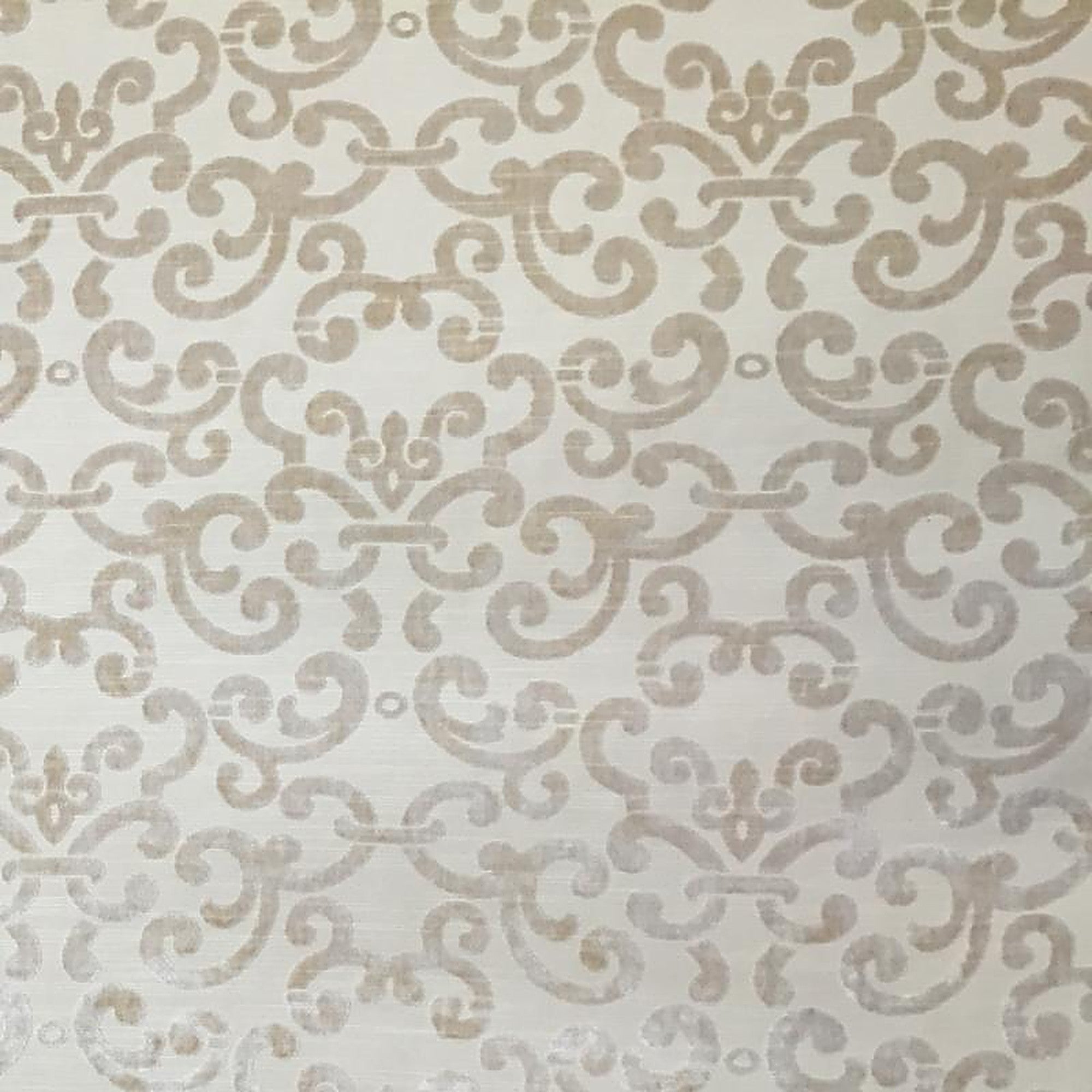 Brianna Fabric in color Beige is a Floral Velvet Fabric pattern good for Drapery & Curtain Fabric and Upholstery Fabric