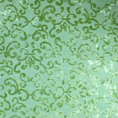 Brianna Fabric in color Apple is a Floral Velvet Fabric pattern good for Drapery & Curtain Fabric and Upholstery Fabric
