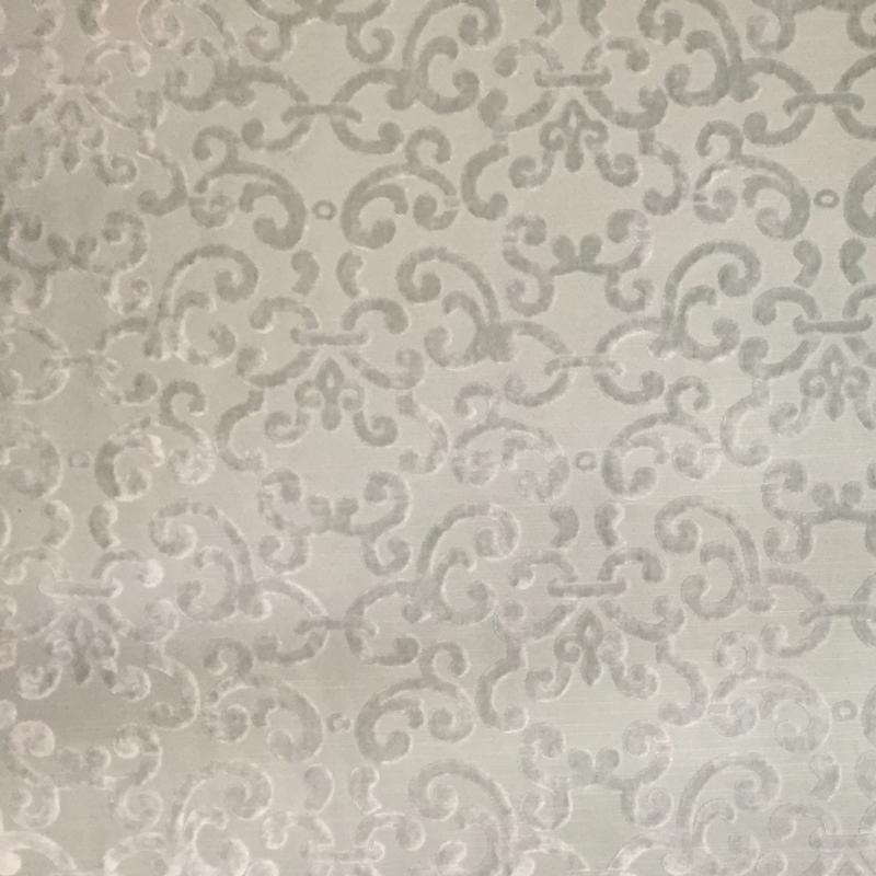 Brianna Fabric in color Seaspray is a Floral Velvet Fabric pattern good for Drapery & Curtain Fabric and Upholstery Fabric