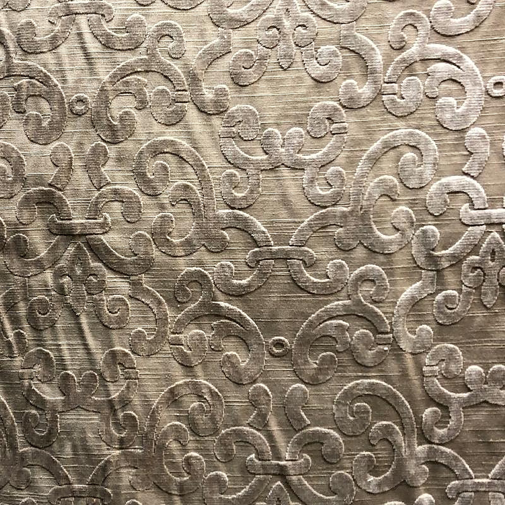 Brianna Fabric in color Mocha is a Floral Velvet Fabric pattern good for Drapery & Curtain Fabric and Upholstery Fabric