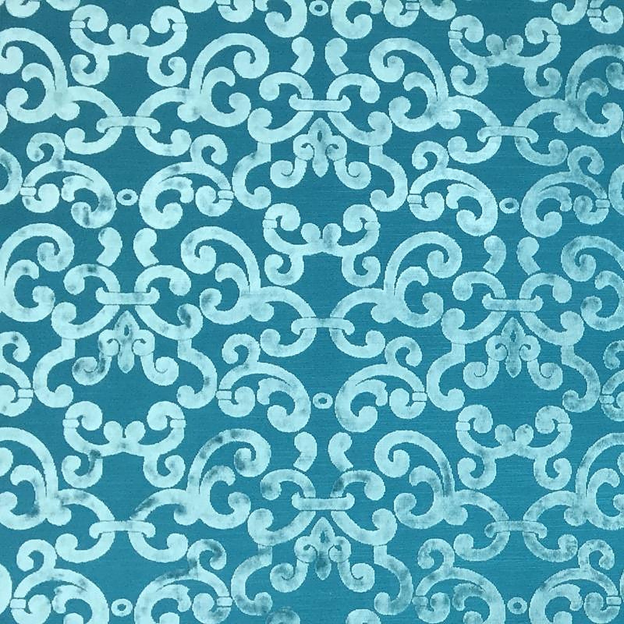 Brianna Fabric in color Jade is a Floral Velvet Fabric pattern good for Drapery & Curtain Fabric and Upholstery Fabric