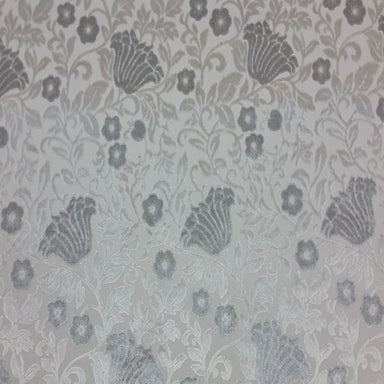 Bright Fabric in color White is a Metallic Floral Velvet Fabric pattern good for Drapery & Curtain Fabric and Upholstery Fabric
