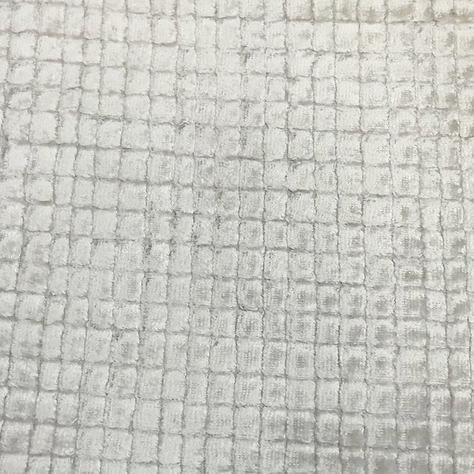 Bryce Fabric in color Cream is a Small Square Velvet Fabric pattern good for Drapery & Curtain Fabric and Upholstery Fabric