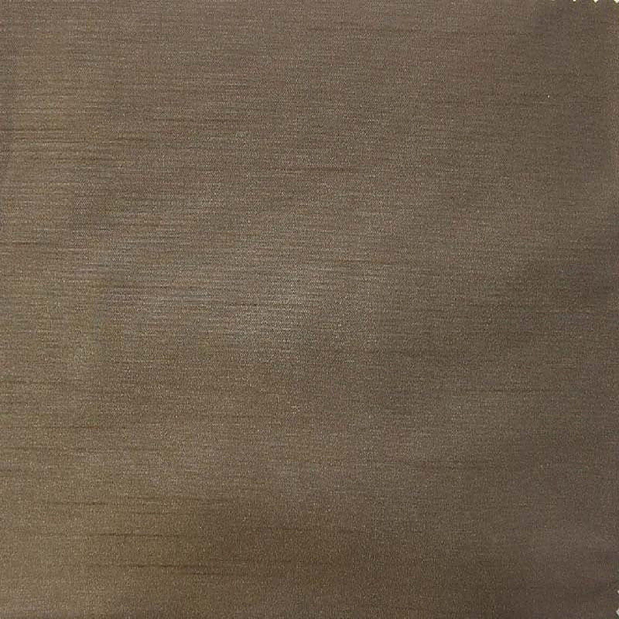 Caprice fabric in color Mocha showcasing fabric solid faux silk drapery & curtain fabric.