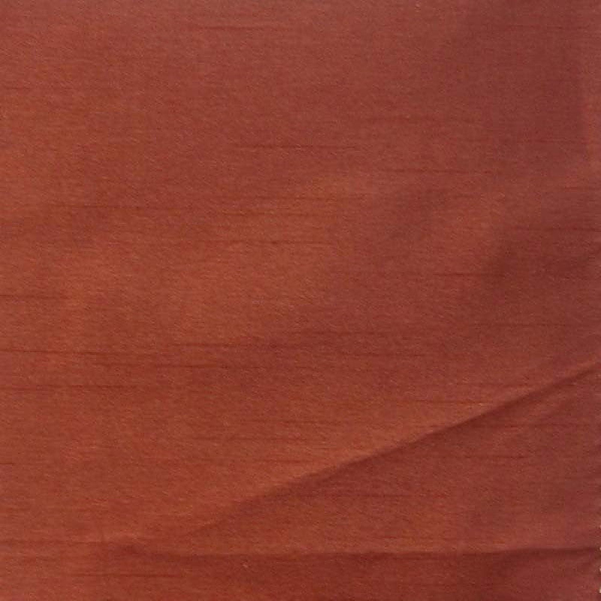 Caprice fabric in color Terracotta showcasing fabric solid faux silk drapery & curtain fabric.