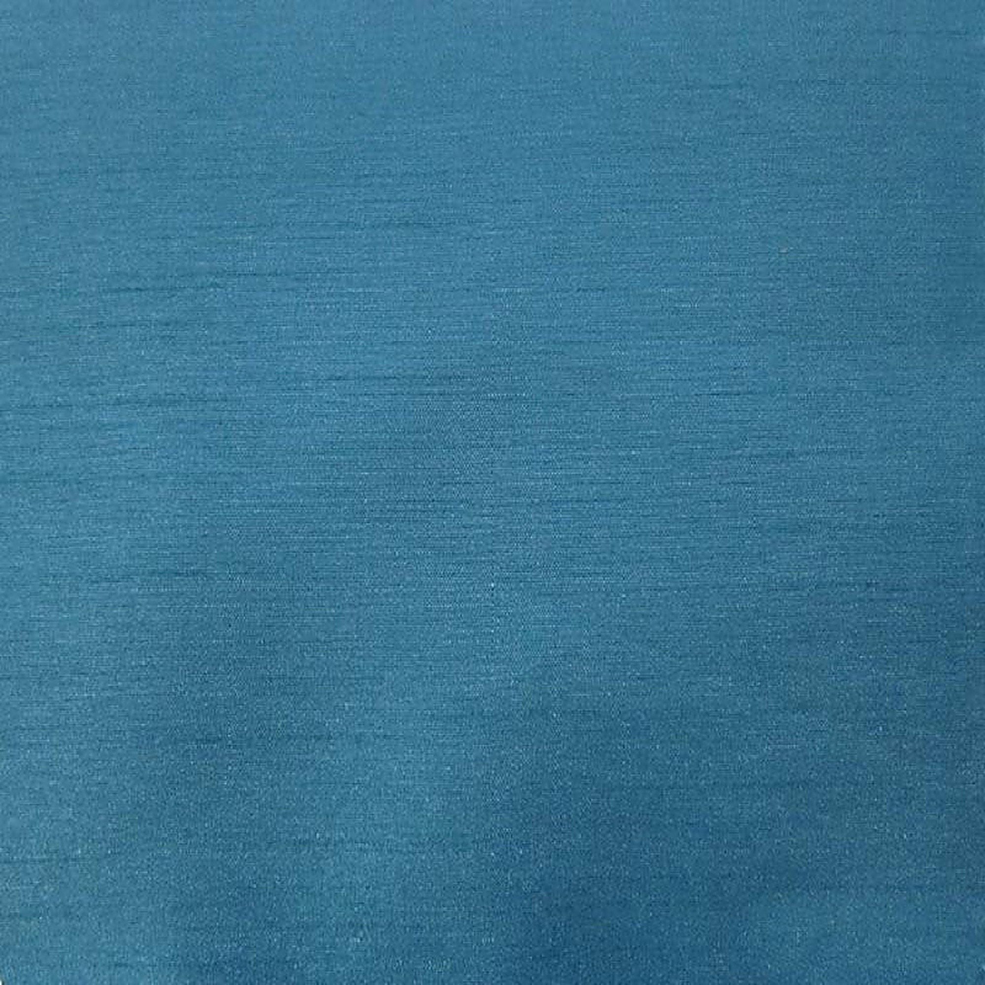 Caprice fabric in color Peacock showcasing fabric solid faux silk drapery & curtain fabric.