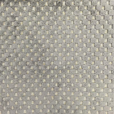 Cavalli Fabric in color Charcoal is a Dotted Metallic Velvet Fabric pattern good for Drapery & Curtain Fabric and Upholstery Fabric