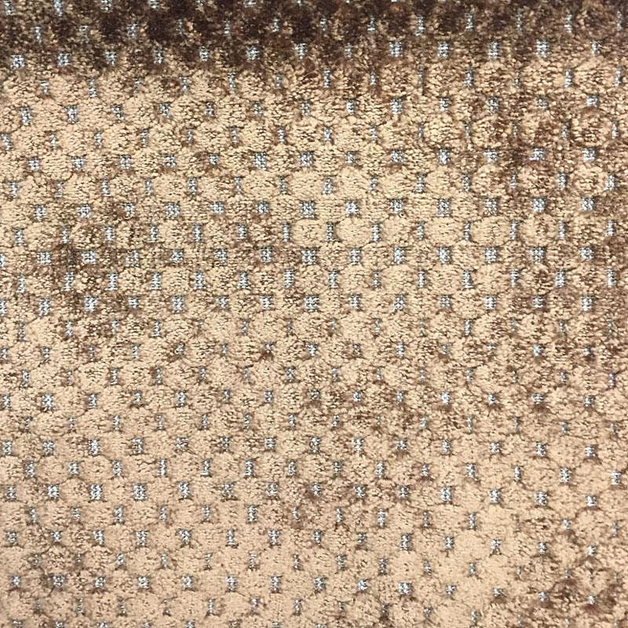 Cavalli Fabric in color Mocha is a Dotted Metallic Velvet Fabric pattern good for Drapery & Curtain Fabric and Upholstery Fabric