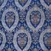 Ceasar Fabric in color Navy is a Floral Damask Chenille Fabric pattern good for Drapery & Curtain Fabric and Upholstery Fabric