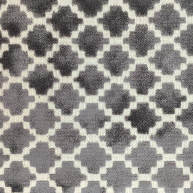 Central Fabric in color Gray is a Geometric Chenille Cut Velvet Fabric pattern good for Drapery & Curtain Fabric and Upholstery Fabric