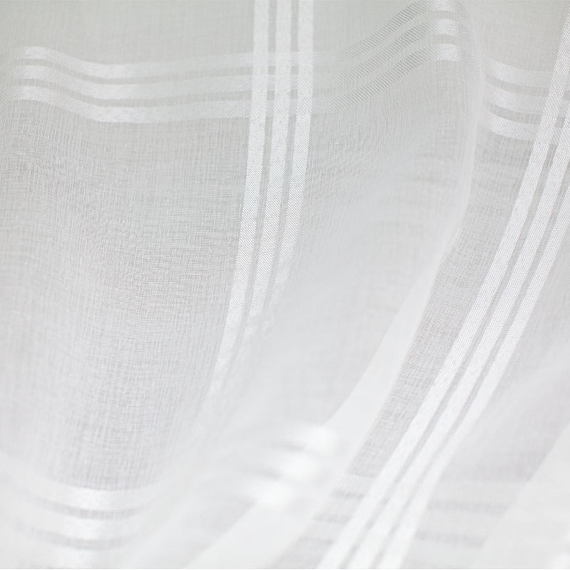 Clara Fabric in color White is a Plaid Sheer Fabric pattern good for Drapery & Curtain Fabric