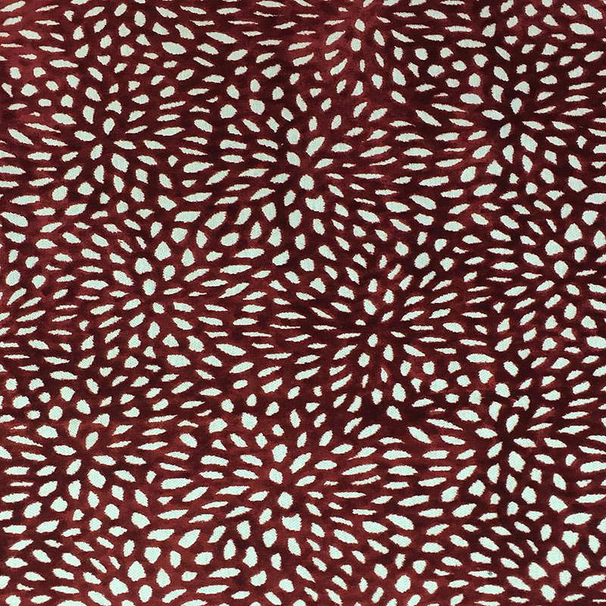 Codes Fabric in color Crimson is a Abstract Velvet Fabric pattern good for Drapery & Curtain Fabric and Upholstery Fabric