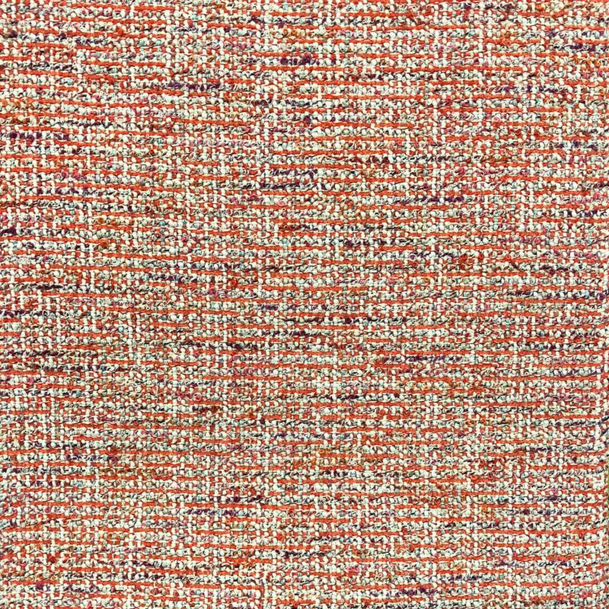 Cody fabric in color Orange showcasing fabric multicolor linen look upholstery fabric & drapery & curtain fabric.