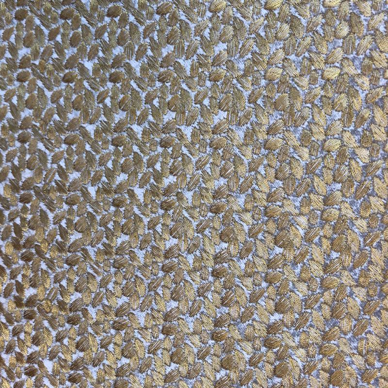Cruze Fabric in color Gold Abstract Embroidered Velvet Fabric pattern good for Drapery & Curtain Fabric and Upholstery Fabric