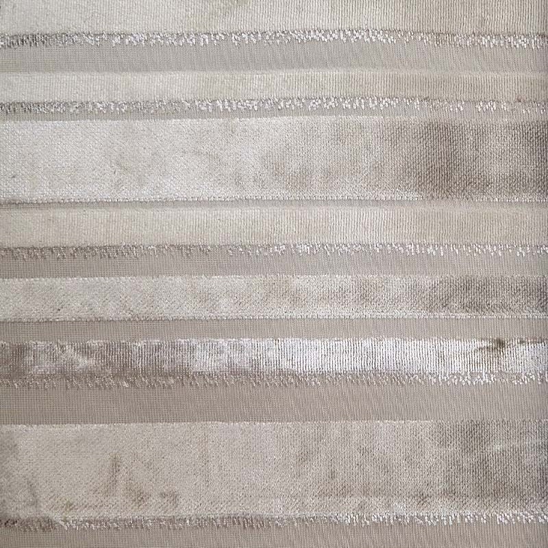 Dash Fabric in color Cream is a Striped Velvet Fabric pattern good for Drapery & Curtain Fabric and Upholstery Fabric