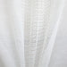 Deluca Fabric in color White is a Knit Striped Sheer Fabric that is good for Drapery & Curtain Fabric