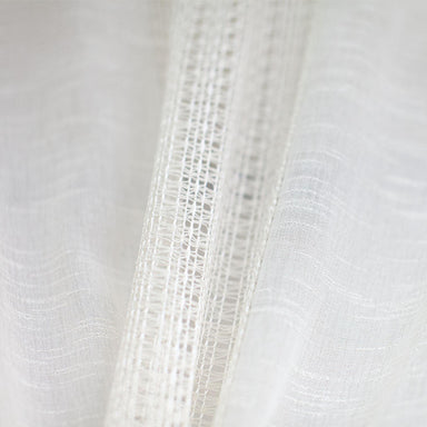 Deluca Fabric | Knit Striped Sheer Fabric| Drapery & Curtain Fabric