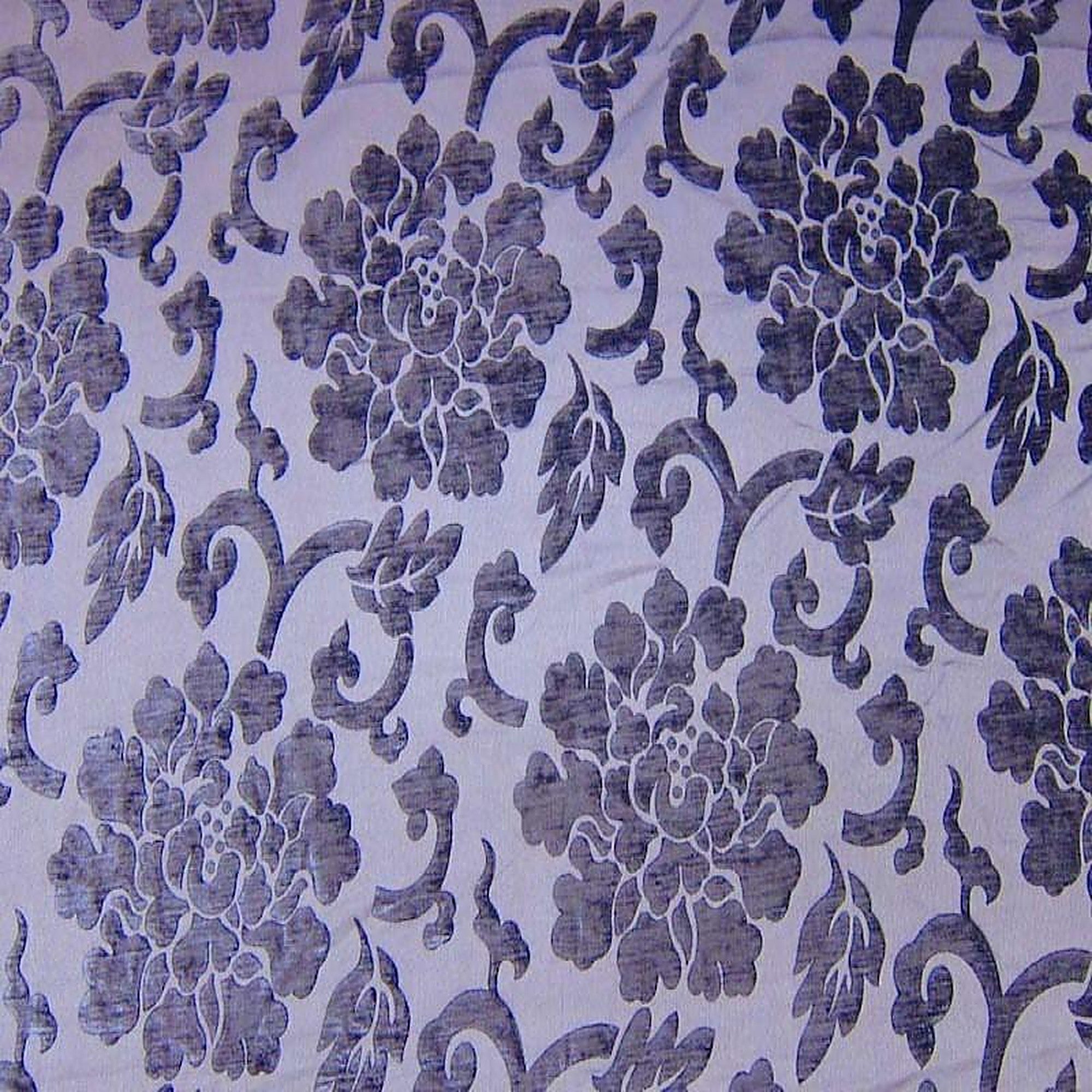 Dillards Fabric in color Purple is a Floral Chenille Fabric pattern good for Drapery & Curtain Fabric and Upholstery Fabric