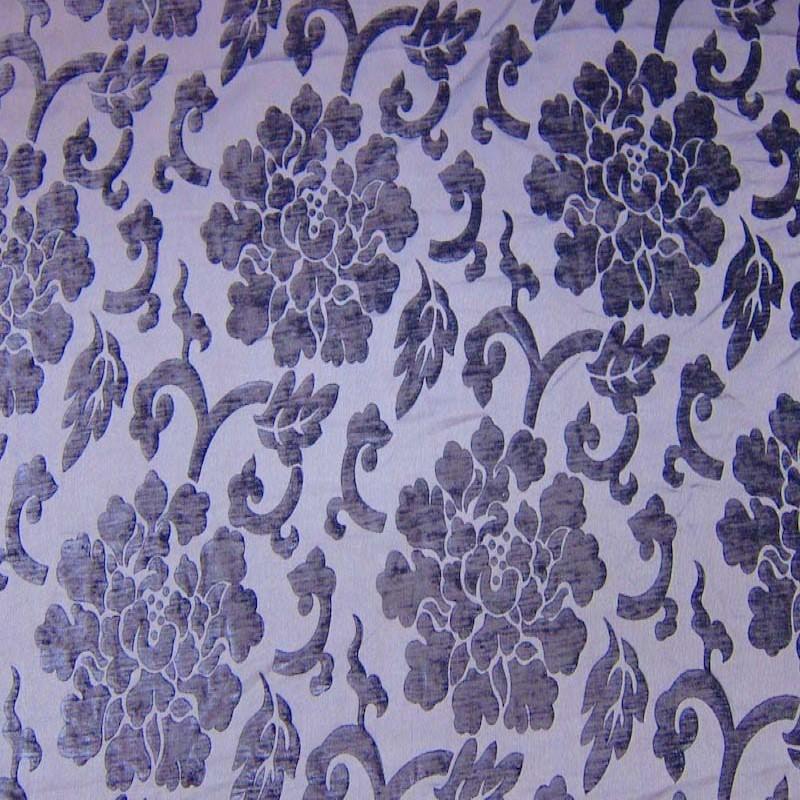 Dillards Fabric in color Purple is a Floral Chenille Fabric pattern good for Drapery & Curtain Fabric and Upholstery Fabric