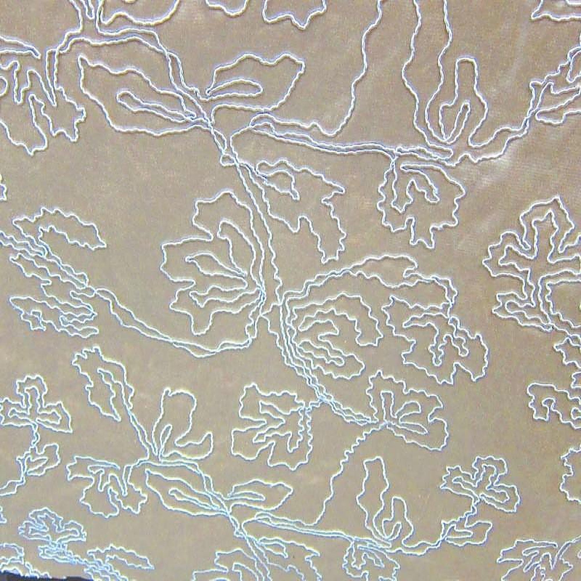Dorsey Fabric in color Ecru is a Abstract Floral Embroidered Fabric pattern good for Drapery & Curtain Fabric