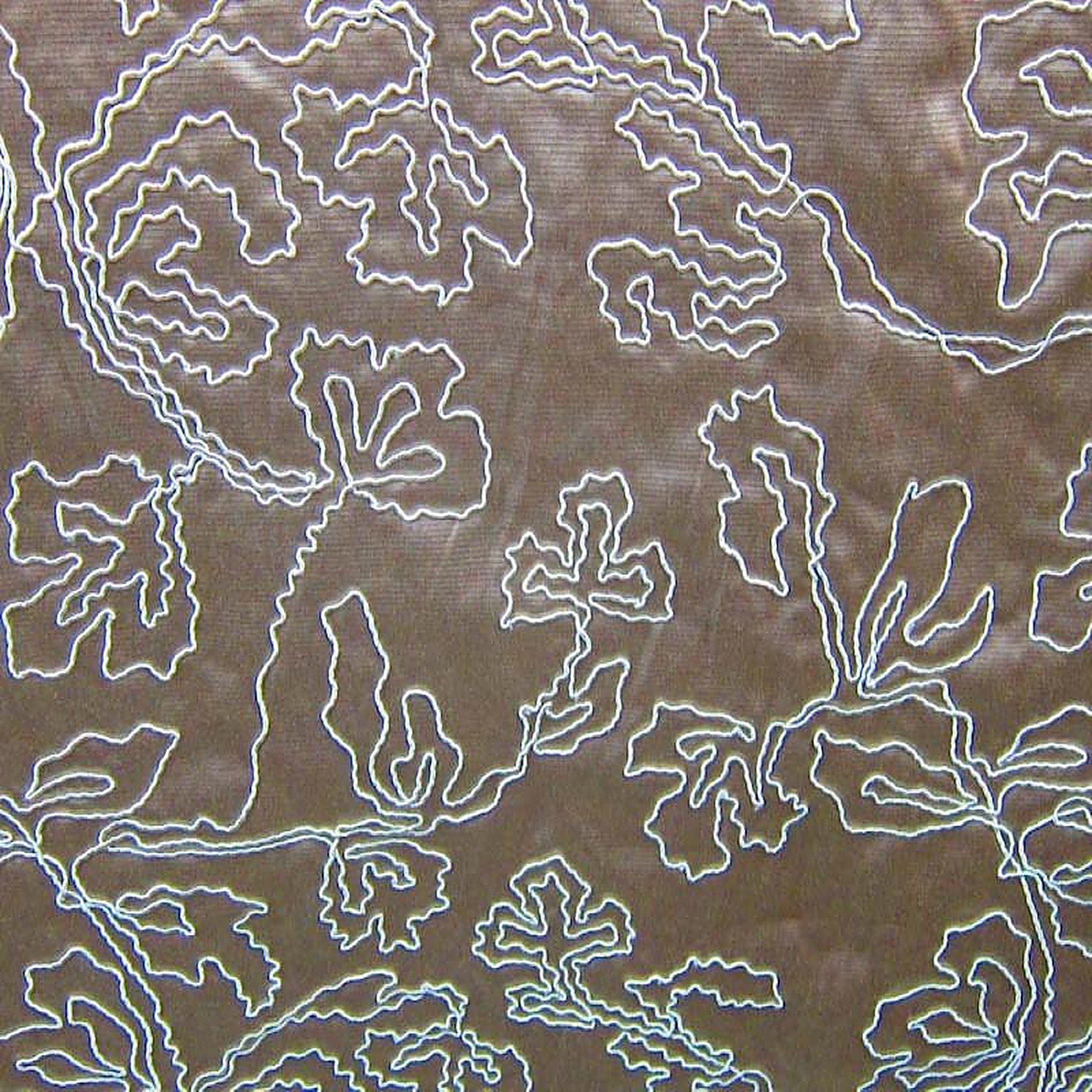 Dorsey Fabric in color Latte is a Abstract Floral Embroidered Fabric pattern good for Drapery & Curtain Fabric