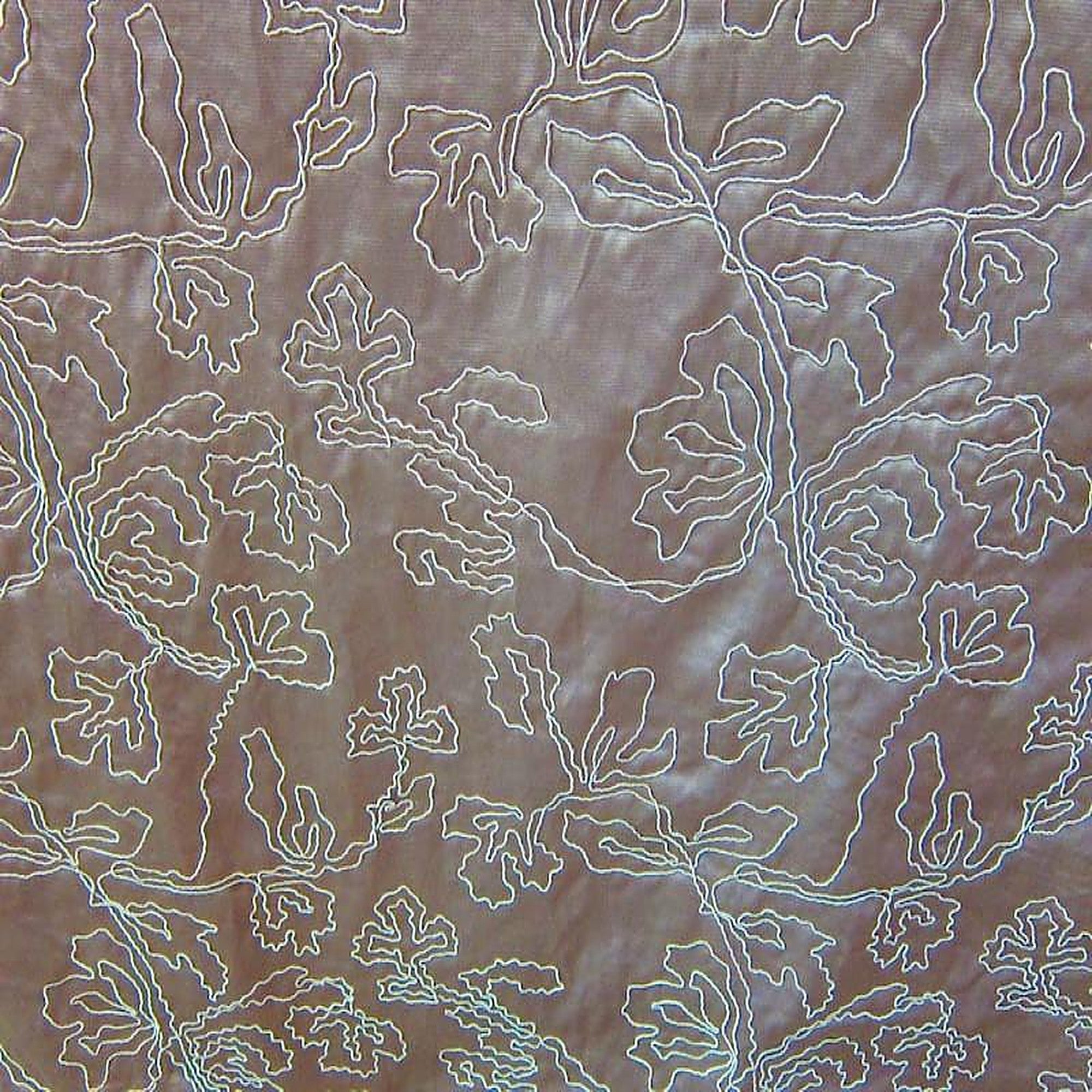 Dorsey Fabric in color Straw is a Abstract Floral Embroidered Fabric pattern good for Drapery & Curtain Fabric