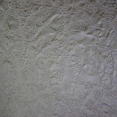 Dorsey Fabric in color Gray is a Abstract Floral Embroidered Fabric pattern good for Drapery & Curtain Fabric