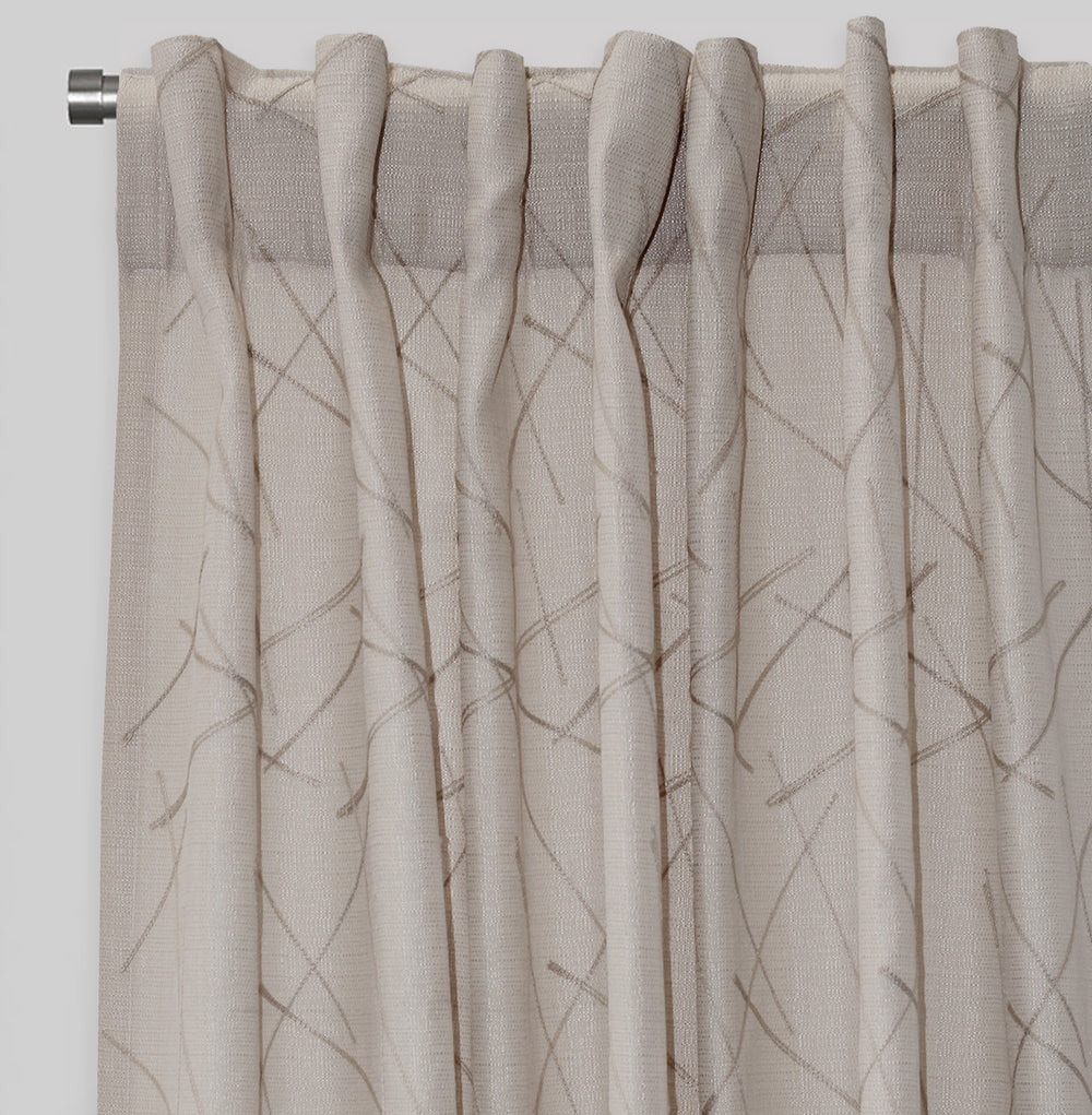 Bailey Curtain Panels | Embroidered