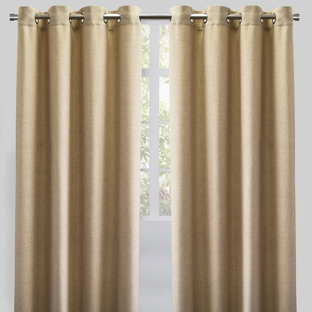 Halsey Curtain Panels | Solid Linen Look